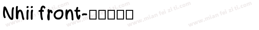 Nhii front字体转换